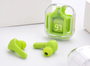 Earbuds with Transparent Charging Case, LED Display & ENC Noise Reduction