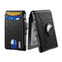 AirTag Wallet for Men – Carbon Fiber RFID Blocking Wallet with Pop-Up Cards & Money Clip - Visible Variety