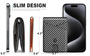 Slim RFID Blocking Leather Wallet – Men’s Minimalist Bifold with Money Clip & 11 Card Slots - Visible Variety