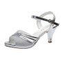 Strappy High Heels – Glamorous Open-Toe Design with Shimmering Glitter Finish
