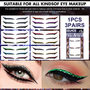 Diamond Glitter Eyeliner Stickers – Self-Adhesive and Reusable for Easy Glam - Visible Variety