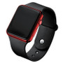 LED Digital Watch with Silicone Band & Red Display - Visible Variety