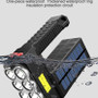 Solar Powered LED Flashlight with 8 LEDs for Camping & Hiking - Visible Variety