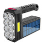 Solar Powered LED Flashlight with 8 LEDs for Camping & Hiking - Visible Variety