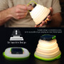 Collapsible Solar Powered Camping Lantern for Compact Outdoor Lighting - Visible Variety