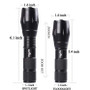 Tactical Flashlight Portable LED with Zoomable Focus for Precision Lighting - Visible Variety