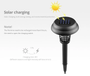 Solar Mosquito Killer Lamp for Outdoor Lighting & Pest Control - Visible Variety