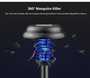 Solar Mosquito Killer Lamp for Outdoor Lighting & Pest Control - Visible Variety
