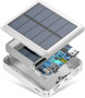 Portable Solar Power Bank with Built-in Charging Cables & High-Capacity Battery - Visible Variety