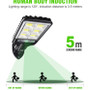 Solar Street Light 616 LED/COB – Wireless Outdoor Security Lighting Solution - Visible Variety