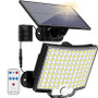 Solar Motion Sensor Flood Light 106 LED – Outdoor Security Light with Separate Solar Panel - Visible Variety