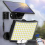 Solar Motion Sensor Flood Light 106 LED – Outdoor Security Light with Separate Solar Panel - Visible Variety