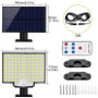 Solar Motion Sensor Flood Light 106 LED – Outdoor Security Light with Separate Solar Panel - Visible Variety