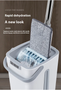 Hands Free Flat Mop and Bucket Set – Self-Squeeze Floor Cleaning System - Visible Variety