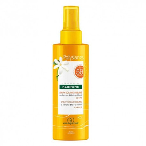 Polysianes spray sedoso al monoi SPF 50 klorane 150 mL Polysianes spray sedoso al monoi SPF 50 klorane 150 mL