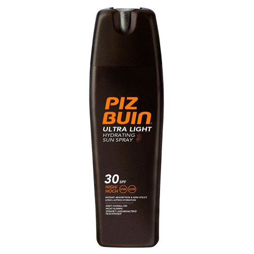 Piz buin in sun ultra light sun spray SPF 30. 200 mL. Piz buin in sun ultra light sun spray SPF 30. 200 mL.