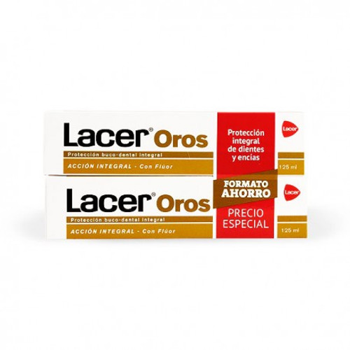 Lacer oros pasta dentífrica duplo 2 x 125 mL Lacer oros pasta dentífrica duplo 2 x 125 mL