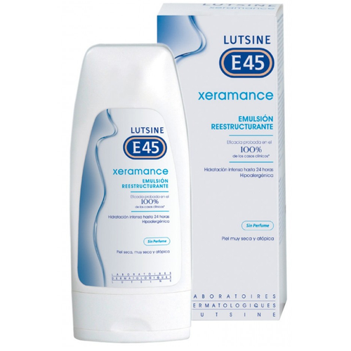 Lutsine e45 xeramance emulsión reestructurante sin perfume 400 mL Lutsine e45 xeramance emulsión reestructurante sin perfume 400 mL