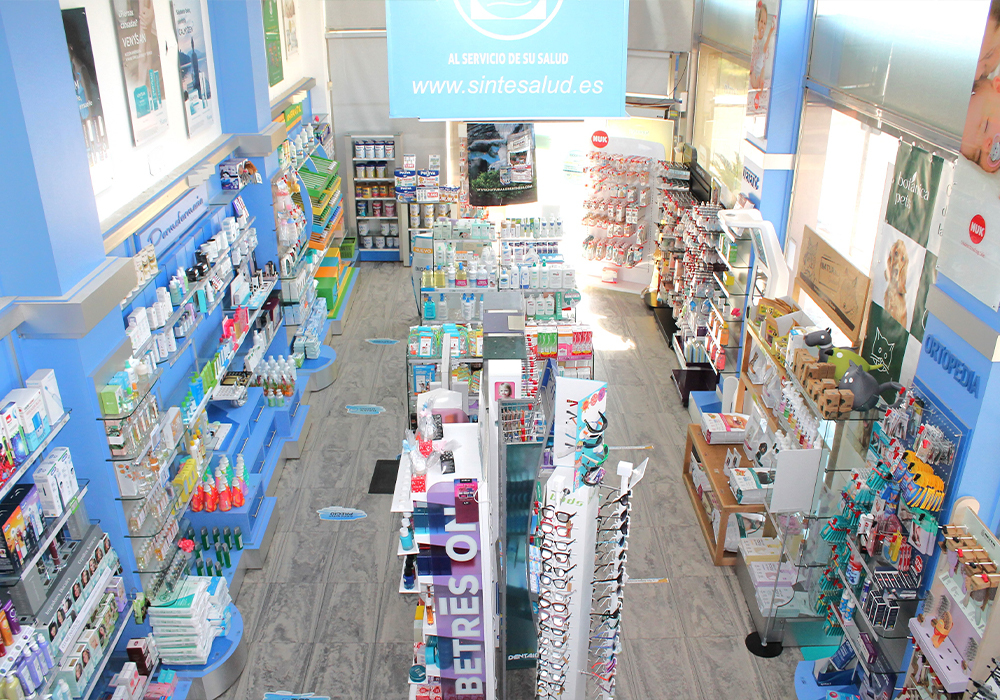 Interior de la Farmacia El Parque en Don Benito, Badajoz