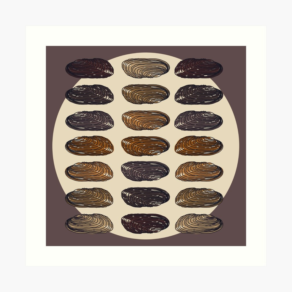 POP ART MUSSELS & Endangered Texas Hornshell Art