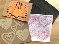 ART PLAY TUTORIAL: 2-in1 Cardboard Collage & Rubbing Plate