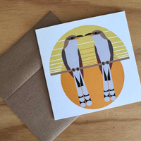 GREETING CARD | Yellow-billed Cuckoo (Coccyzus americanus)