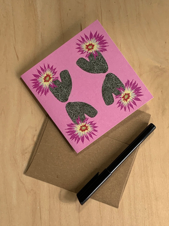 GREETING CARD | Chisos Mountains Hedgehog Cactus (Echinocereus chisoensis var. chisoensis) - Threatened