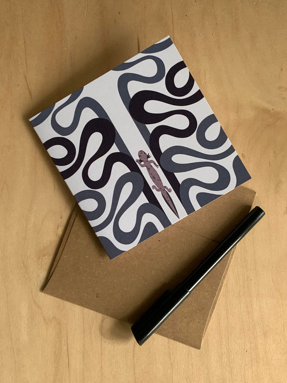 GREETING CARD | Barton Springs Salamander (Eurycea sosorum) - Endangered