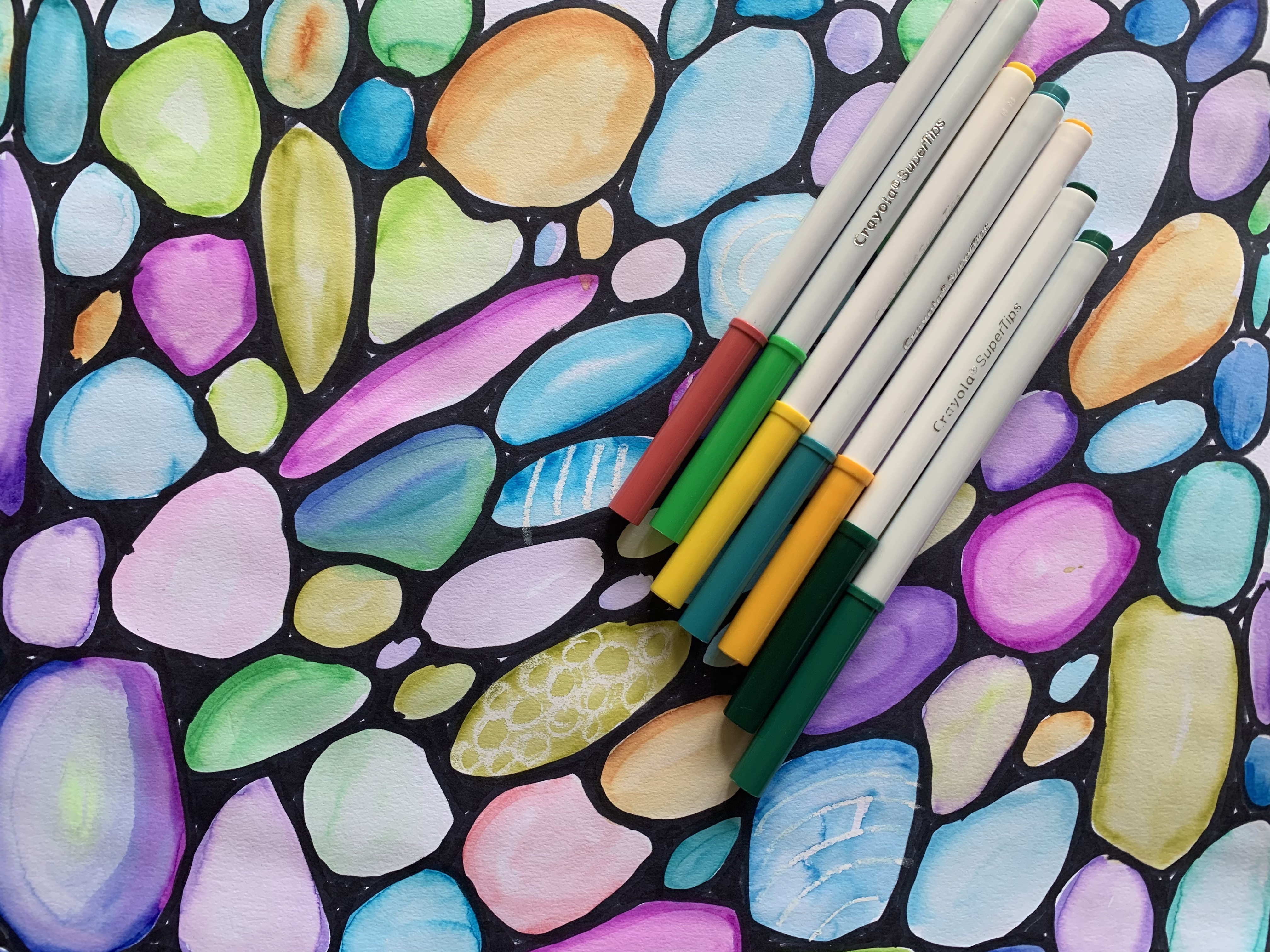 Crayola Super Tips Markers Watercolour Method Review 