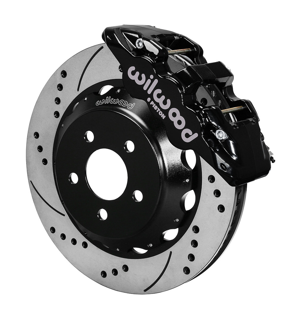 Wilwood 140-13886-D 14in. AERO6 Big Brake Front Brake Kit, Black