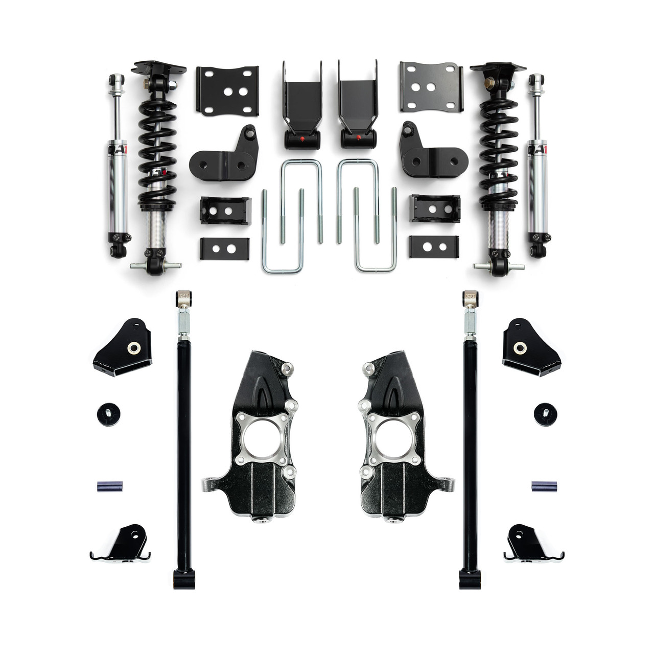 2021–2026 Ford F-150 2WD 5/5 Lowering Kit | QA1 Double Adjustable