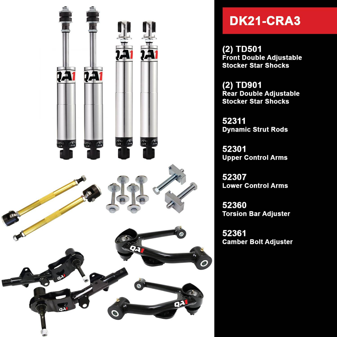 karma KMS1.0 コンプ DK21-CRA3 Level 1 Full Vehicle Drag Kit, 73-76 Mopar A-Body