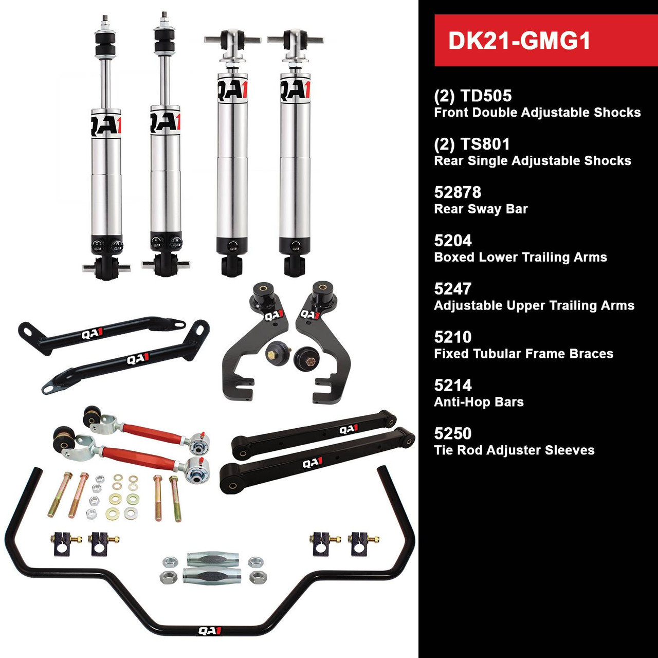 DK21-GMG1 Level 1 Full Vehicle Drag Kit, 78-88 GM G-Body, W
