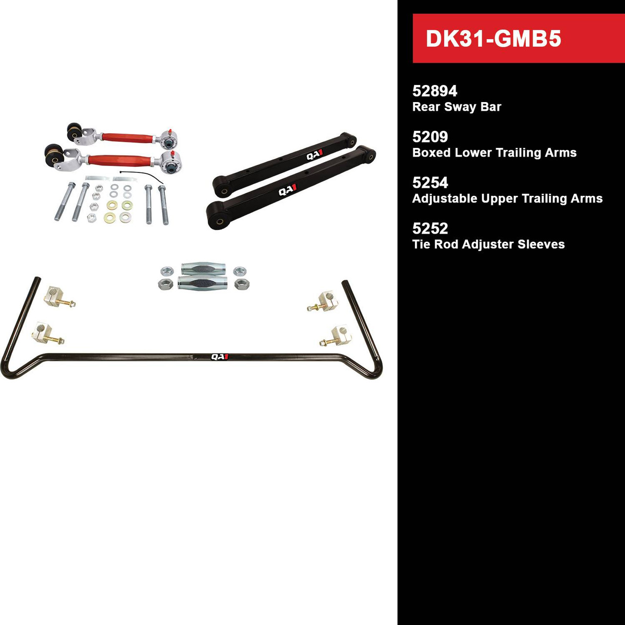 DK31-GMB5 Level 1 Full Vehicle Drag Kit, 94-96 GM B-Body, W/O