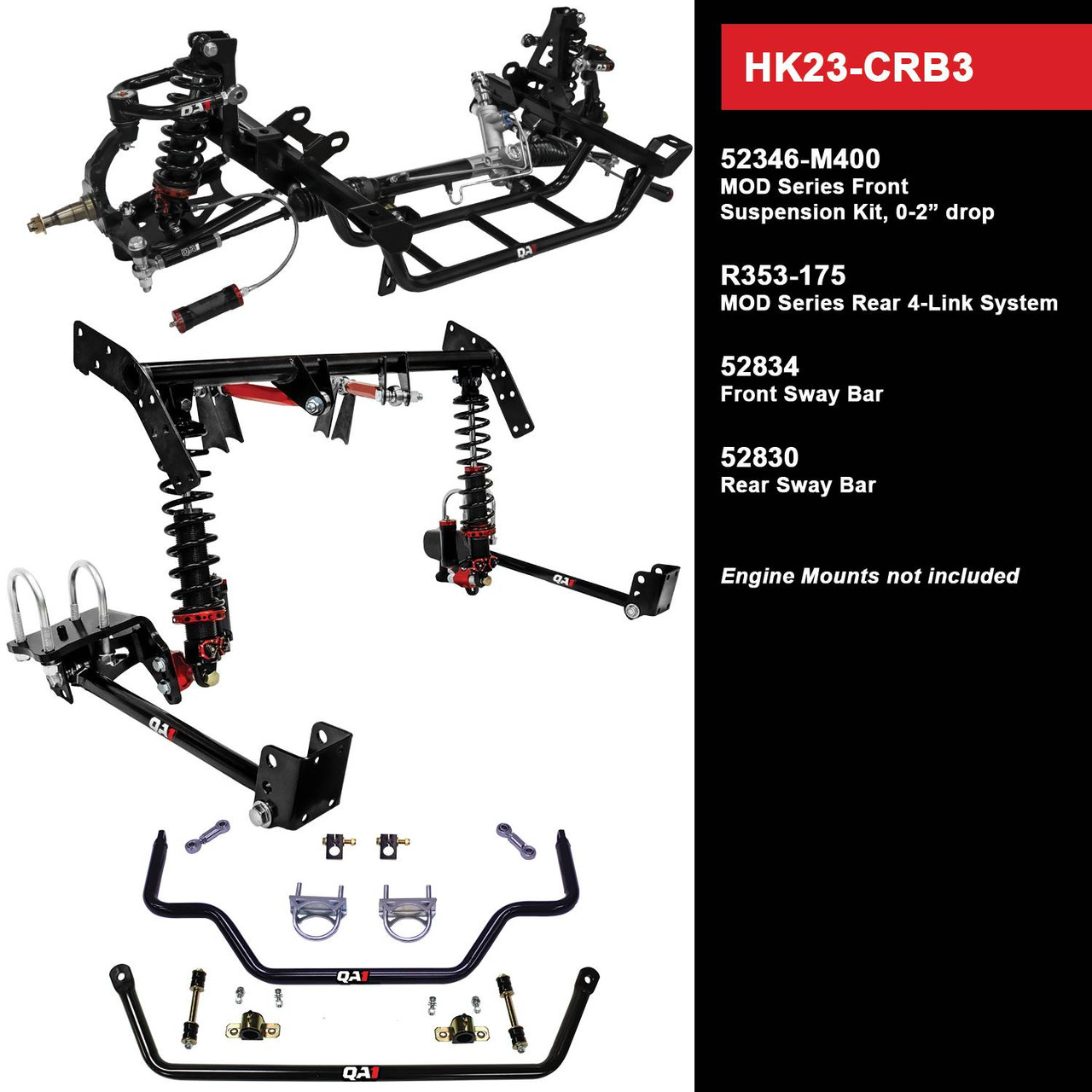 HK23-CRB3 Level 3 Full Vehicle Handling Kit, 68-70 Mopar B-Body