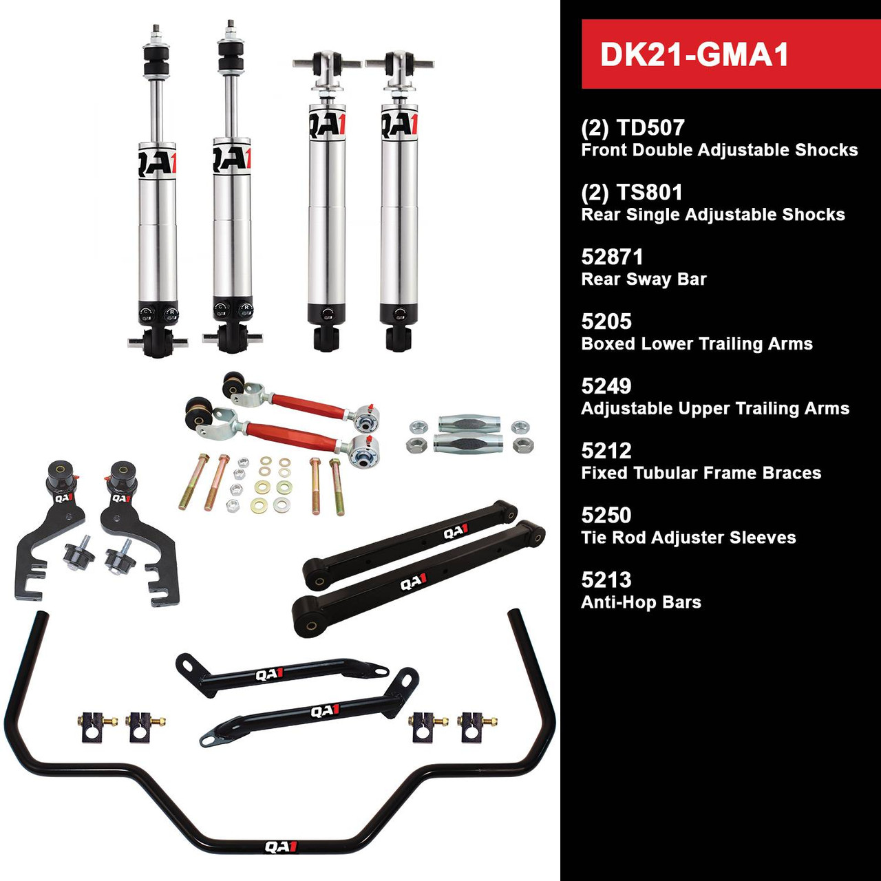DK21-GMA1 Level 1 Full Vehicle Drag Kit, 64-67 GM A-Body, W