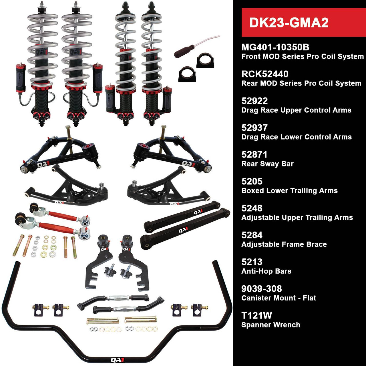 DK23-GMA2 Level 3 Full Vehicle Drag Kit, 68-72 GM A-Body, W