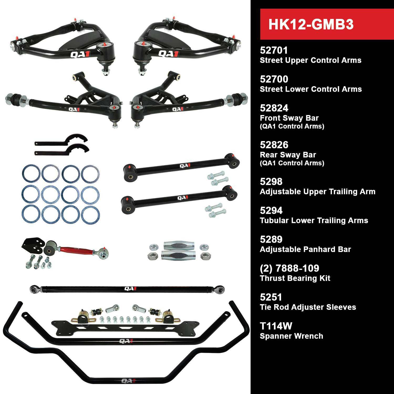 Vehicles - GM - Car - Impala - 1965-1970 - Handling Kits - QA1