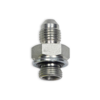 1/4 in. Male JIC x 8mm Tube/M12x1.0 Port - Steel Hydraulic Fitting - Machined 090232DS