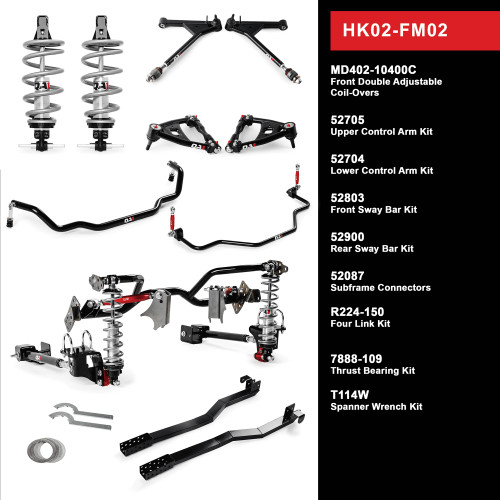 QA1 HK02-FM02 Level 2 Full Vehicle Handling Kit, 67-70 Mustang