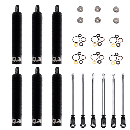 6Q9RLD-DRY-6PK 6Q Adjustable Dry Shock Six Pack, Twin Tube, 9in