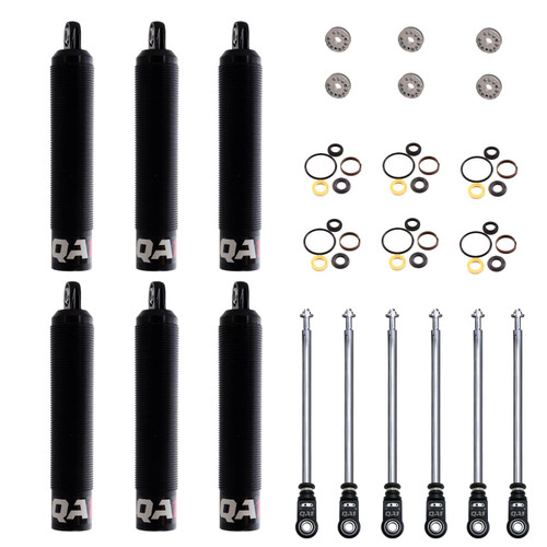 6Q9R-DRY-6PK 6Q Adjustable Dry Shock Six Pack, Twin Tube, 9in. Stroke, Linear