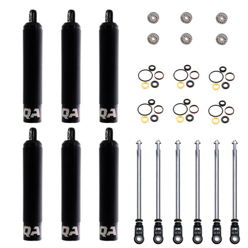 6Q9RLD-DRY-6PK 6Q Adjustable Dry Shock Six Pack, Twin Tube, 9in. Stroke, Linear Digressive