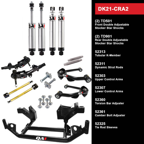DK21-CRA2 Level 1 Full Vehicle Drag Kit, 67-72 Mopar A-Body, Double Adjustable, Torsion Bar