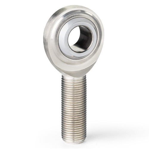 GML12T G Series 2 Piece Stainless Rod End, 3/4in. Bore, 3/4in.-16 LH Male Thread, PTFE Lined