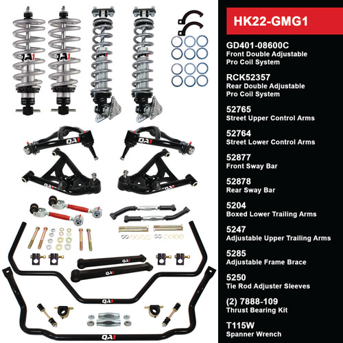 HK22-GMG1 Level 2 Full Vehicle Handling Kit, 78-88 GM G-Body, W/ Shocks