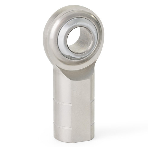 MGFL14T MG Series 2 Piece Stainless Rod End, 14mm Bore, M14X2.0 LH Female Thread, PTFE Lined