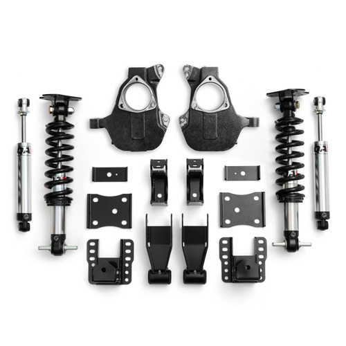 LK21-GMT04 4/6 Lowering Kit, 14-18 Silverado/Sierra 1500, 4WD, Stamped Steel/Aluminum Arms, Single Adjustable