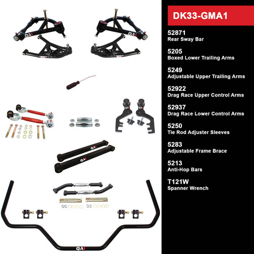 DK33-GMA1 Level 3 Full Vehicle Drag Kit, 64-67 GM A-Body, W/O Shocks