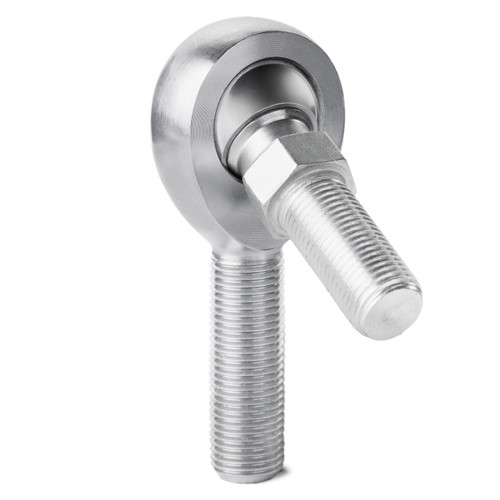 MXMR8S MX Series Alloy Loader Slot Rod End, 8mm Bore, M8X1.25 RH Male Thread, PTFE Lined  